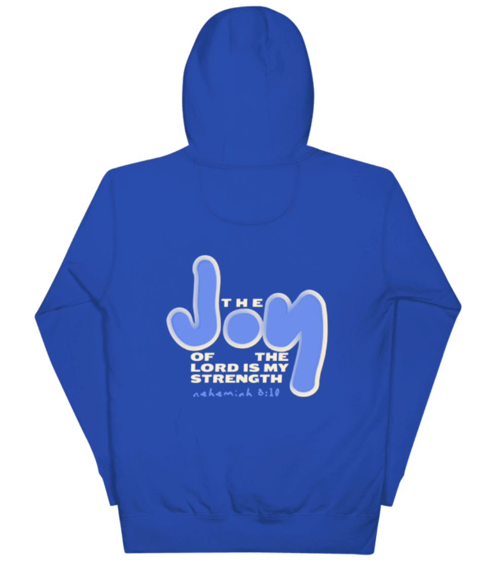 “Do You Have Joy?” Nehemiah 8:10 Hoodie (royal blue)