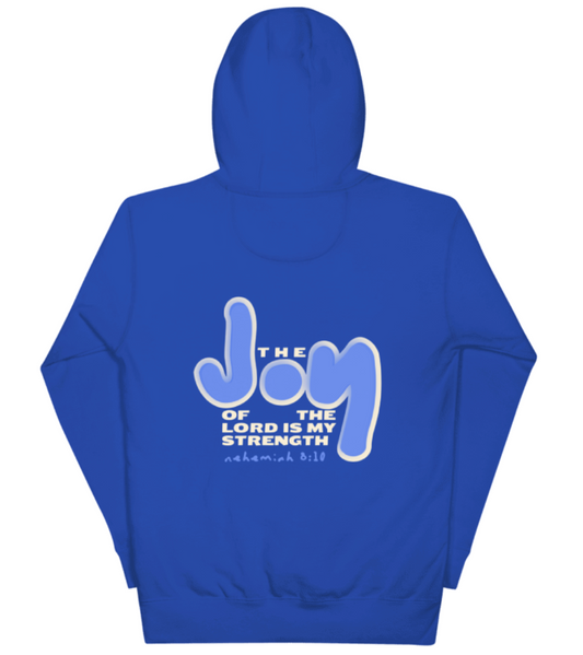 “Do You Have Joy?” Nehemiah 8:10 Hoodie (royal blue)
